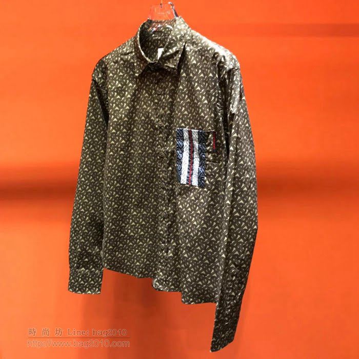Burberry男裝 19/20FW新款 最高品質 巴寶莉印花秋季男襯衫  tzy2371